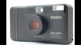 Konica Big mini BM301 Black Point amp Shoot Film Camera 1700023 [upl. by Einitsed]