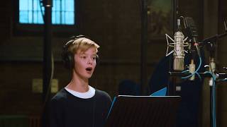 Welsh boy treble Cai Thomas 12y sings Laudate Dominum  from the recording studio [upl. by Eekaz]