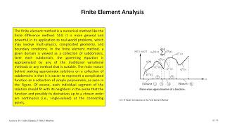 2023 High Performance Computing Lecture 14 Solid Objects FEMMeshes Part1 💻 [upl. by Nanam]