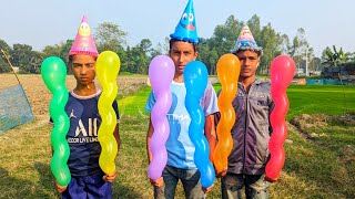 outdoor fun with Rocket Balloons and learn colors for kids by i kids Episode 14 [upl. by Iorio]