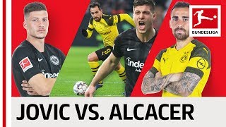 Luka Jovic vs Paco Alcacer  The Bundesligas Top Strikers Go HeadtoHead [upl. by Doane]