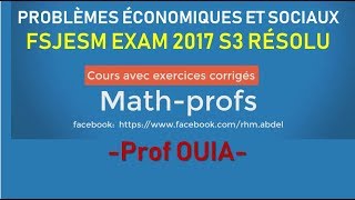 Problèmes économiques et sociaux S3 Séance 2 Enseignant AZIZ OUIA [upl. by Aitra]