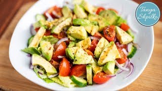 Простой Овощной Салат с Авокадо  Avocado Salad  Tanya Shpilko [upl. by Lama13]