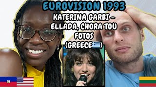 REACTION TO Katerina Garbi  Elláda Chóra Tou Fotós Greece🇬🇷 Eurovision 1993 FIRST TIME HEARING [upl. by Hamilah]