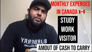 Monthly Expenses In Canada 2024  Living Expenses In Canada  canadavlog [upl. by Anahsirk]