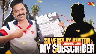 Youtube Silver Play Button Unboxing With My Subscriber 😍 [upl. by Suryc]