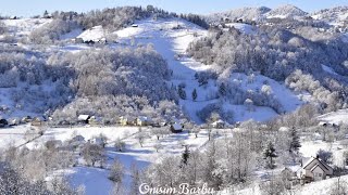 România Brașov  Munții Piatra Craiului ❄Iarna❄ și peisaje din zona Satului Măgura Bran 4K [upl. by Llennyl]