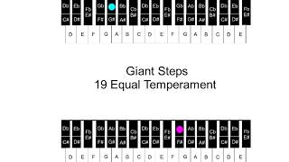 Giant Steps 19 Equal Temperament [upl. by Norud359]