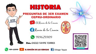 📢3º EXAMEN CEPRU ORDINARIO 2023  HISTORIAPERIODO COLONIAL PERUANO👨‍🏫 [upl. by Wehttan]