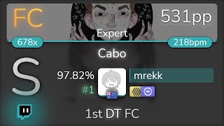 Live mrekk  Ricky Montgomery  Cabo Expert 1st HDDT FC 9782 1 531pp FC  osu [upl. by Htebezile]