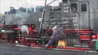 Begegnungen unter Dampf99 785Fichtelbergbahn 2014 Schmalspur HD [upl. by Herrle]