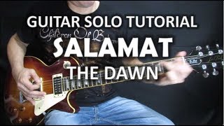 The Dawn  Salamat  Studio Version Guitar Solo Tutorial [upl. by Vezza251]