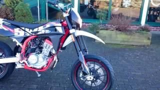 SWM SM 125 R Supermoto 2017 detail review walkaround Test [upl. by Artenal]