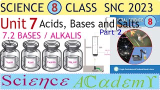 Unit 7 science 8 SNC 2023  Bases  Alkalis properties and uses of Bases  Alkalis  8th Science [upl. by Seavir304]