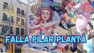 FALLAS VALENCIA  Falla Plaza del Pilar Plantà [upl. by Driscoll202]