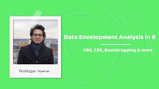 Data Envelopment Analysis in R VRS CRS amp Bootstrapping [upl. by Avin]