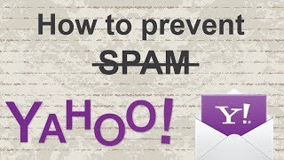 How to block yahoo junk mail prevent spam [upl. by Assed]