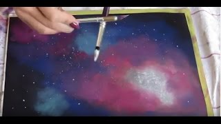 ★ Artthérapie  Pastel sec  Galaxy soft pastels  ASMR ★ No talking [upl. by Ahtilat682]