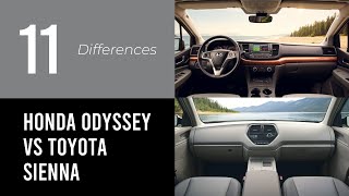 Honda Odyssey vs Toyota Sienna [upl. by Jamey]