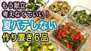 【管理栄養士が考案】夏バテ対策の食材を集めて一気に健康副菜を６品作ります！効果的な食べ方のポイントを解説 [upl. by Nabru]