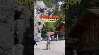 Mit 100kmh durch die Schlucht 😳🪢 canyon swing gletscherschlucht grindelwald freizeit tipp [upl. by Paynter477]