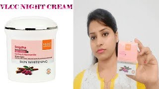 VLCC Snigdha Skin Whitening Night Cream review  HIndi  Beauty with Bobby [upl. by Tamer586]