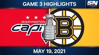 NHL Game Highlights  Capitals vs Bruins Game 3  May 19 2021 [upl. by Anaej848]