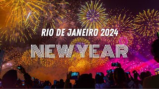 Rio de Janeiro 2024 New Years Fireworks Celebration [upl. by Pember]