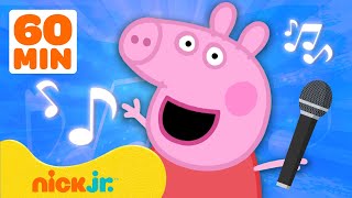 60 MINUTES of Peppa Pig Songs 🎶  Music SingAlong for Kids  Nick Jr [upl. by Leora80]