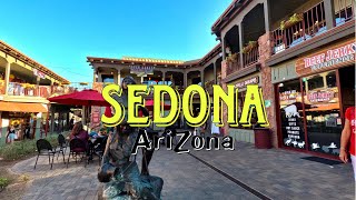 4K 🇺🇸 Downtown SEDONA Arizona  Walking Tour with Captions [upl. by Addy522]