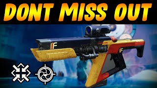 GET THIS FUSION WHILE YOU CAN  TIMELINES VERTEX God roll PVP Gameplay review  Destiny 2 [upl. by Niggem]