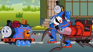 Thomas turned into a robot to save Among Us friends soloanimation [upl. by Itaws]