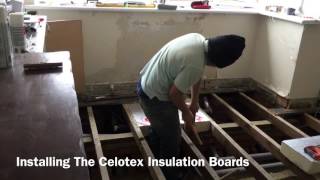 Underfloor Insulation Insulating The Living Room Floor And Save Money On Energy Bills [upl. by Benedicto]