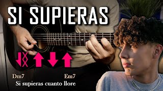 DannyLux ft Eslabon Armado  Si Supieras  TUTORIAL GUITARRA PARA PRINCIPIANTES  ACORDES [upl. by Imeaj]