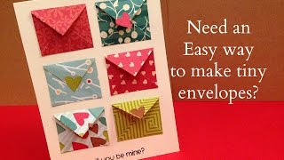 How to Make Tiny Envelope and a Card Tutorial [upl. by Neved]