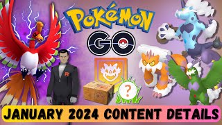 NEW January 2024 Content Coming to Pokémon Go [upl. by Anilam]