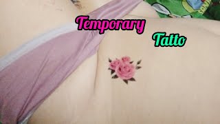 Cara pasang Temporary tatto 3 bunga mekar [upl. by Atiuqcaj]