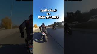 Aprilia RSV4 VS BMW S1000RR youtubeshorts shorts bikes bmws1000rr aprilia bikerace bikes [upl. by Avahc]