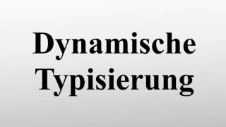 Dynamische Typisierung [upl. by Trinee134]