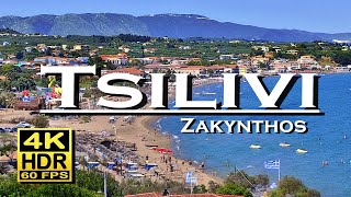 Tsilivi beach Zakynthos  Greece in 4K 60fps HDR Dolby Atmos 💖 The best places 👀 walking tour [upl. by Amalberga78]