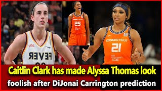 News Caitlin Clark has made Alyssa Thomas look foolish after DiJonai Carrington prediction [upl. by Neall]