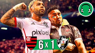 ♫ 6x1  FLAMENGO HUMILHA O VASCO  O IMPOSSÍVEL NÃO HÁ pro Vasco 🤣  Paródia Eu Você O Mar e Ela [upl. by Aitnuahs]