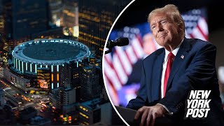 WATCH LIVE Donald Trump holds rally at NYCs Madison Square Garden [upl. by Coffin]