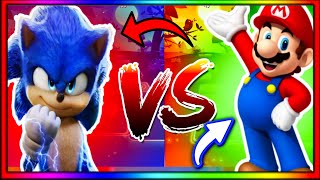 MARIO VS SONIC SKIBIDI TOILET SUPER BATTLE TILES HOP [upl. by Siusan]