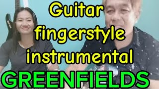 GREENFIELDS The Brothers Four COVER BY BUTZ amp RUBY GUITAR FINGERSTYLE INSTRUMENTAL COUPLEBAND [upl. by Zedekiah533]