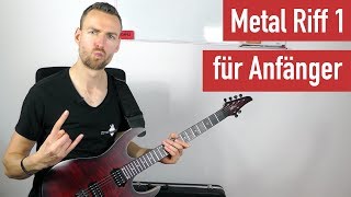 EGitarren Riffs für Anfänger  Metal Riff 1  EGitarre lernen  Guitar Master Plan [upl. by Bonis]