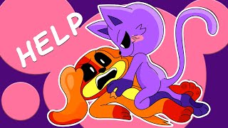 DogDay x CatNap quotCUDDLEquot SESSION 🥵┃Poppy Playtime Chapter 3┃Comic Dub [upl. by Iuq]