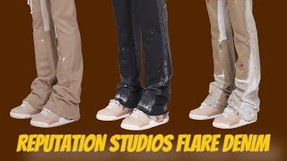 HOW TO STYLE REPUTATION STUDIOS FLARE DENIM CLOTHING HAUL amp TRY ON FLARE DENIMS 2022 [upl. by Euqinehs]