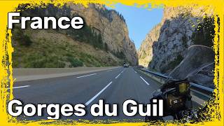 Best motorcycle roads of France  D902 Du Guil Gorge  motorcycle touring in Europe [upl. by Donalt]