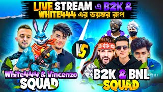 White444 amp Vincenzo Squad vs B2K amp Bnl Full Squad most insane match😡 Reaction By JR ARIF FF [upl. by Allyson333]